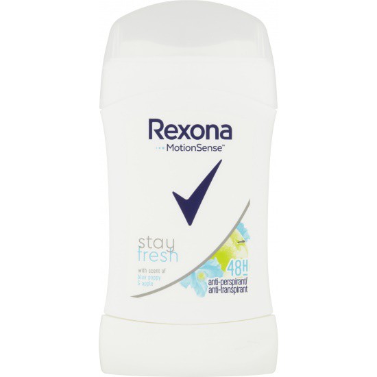Rexona stick Blue pop Apple40ml Wom | Kosmetické a dentální výrobky - Dámská kosmetika - Deodoranty - Tuhé deo, roll-on Rexona stick Blue pop Apple40ml Wom | Kosmetické a dentální výrobky - Dámská kosmetika - Deodoranty - Tuhé deo, roll-on
